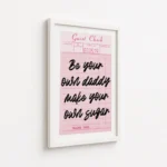 Sugar Daddy Good Check Quote Canvas Print - Image 6