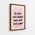 Sugar Daddy Good Check Quote Canvas Print - Image 7