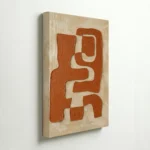 Terracotta Abstract Cutout Shapes Modern Boho Wall Decor - Image 4