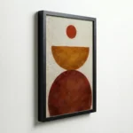 Terracotta Balance Abstract Boho Minimalist Wall Art - Image 5
