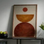 Terracotta Balance Abstract Boho Minimalist Wall Art
