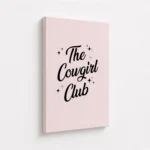 The Cowgirl Club Western Typography Canvas Print - Image 4