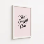 The Cowgirl Club Western Typography Canvas Print - Image 6