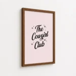 The Cowgirl Club Western Typography Canvas Print - Image 7
