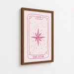 The Star Pink Tarot Card Canvas Print - Image 7