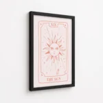 The Sun Pink Tarot Card Canvas Print - Image 5