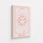 The Sun Pink Tarot Card Canvas Print - Image 4