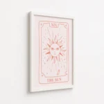 The Sun Pink Tarot Card Canvas Print - Image 6