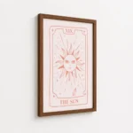 The Sun Pink Tarot Card Canvas Print - Image 7