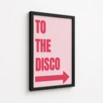 To The Disco Pink Arrow Canvas Print - Image 5