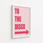 To The Disco Pink Arrow Canvas Print - Image 6