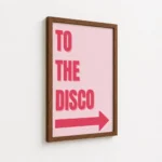 To The Disco Pink Arrow Canvas Print - Image 7