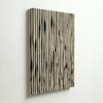 Vertical Black White Stripes Modern Abstract Wall Art - Image 4