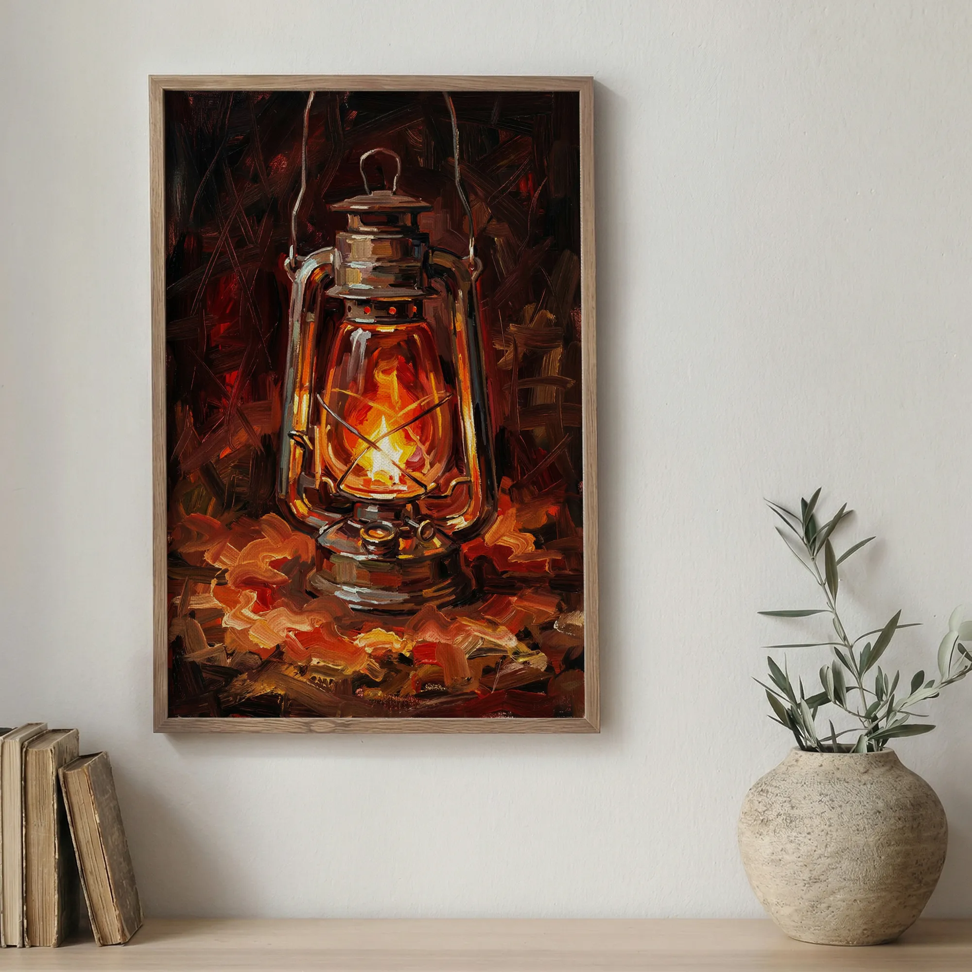 Warm Light Lantern Vastu Energy Painting_Featured Image 1 Warm Light Lantern Vastu Energy Canvas Painting for Guidance and Comfort - Image 1