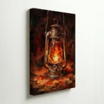 Warm Light Lantern Vastu Energy Canvas Painting for Guidance and Comfort - Image 4