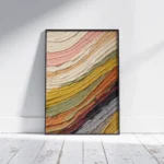 Warm Strata – Textured Abstract Canvas Print