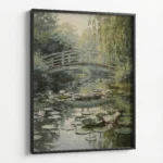 Water Bridge Serenity – Nature Canvas Print - Image 5