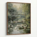 Water Bridge Serenity – Nature Canvas Print - Image 7