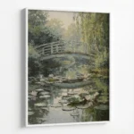 Water Bridge Serenity – Nature Canvas Print - Image 6