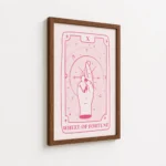 Wheel Of Fortune Pink Tarot Card Canvas Print - Image 7