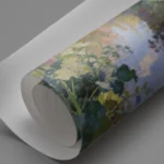Secret Garden Stream – Pastel Wildflower Canvas Print - Image 3