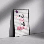 You Are Good Enough Ransom Note Canvas Print - Image 2