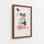 You Are Good Enough Ransom Note Canvas Print - Image 7