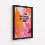 You Deserve All Beautiful Things Canvas Print - Image 5