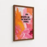 You Deserve All Beautiful Things Canvas Print - Image 7